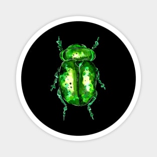 Green Big Beetle Magnet